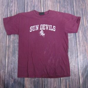 Arizona State Sun Devils Shirt Maroon NCAA College Football Old Time Sports